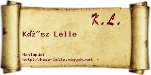 Kész Lelle névjegykártya